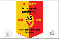 ASG Vorw&auml;rts WBK Schwerin Wimpel 20 Jahre