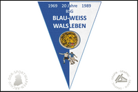 BSG Blau Weiss Walsleben Wimpel Sektion Fussball Jubil&auml;um