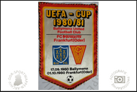 FC Vorw&auml;rts Frankfurt Oder Wimpel UEFA CUP 80 81 Ballymena