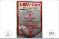 FC Vorw&auml;rts Frankfurt Oder Wimpel UEFA CUP 83 84 Nothingham Forest